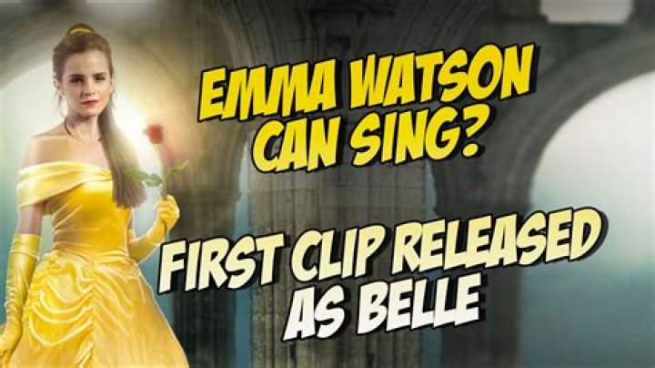 Can Emma Watson Sing?
