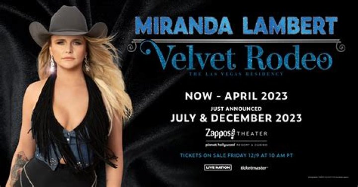 Miranda Lambert Celebrates Sold-Out Opening of Velvet Rodeo Las Vegas Residency