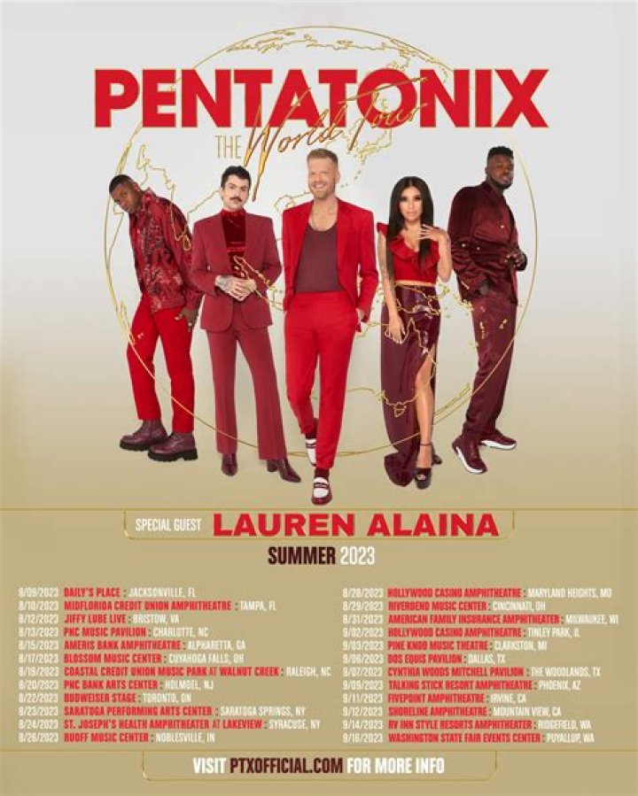 Pentatonix Announce 2023 North American Leg of ‘The World Tour’ With Special Guest Lauren Alaina