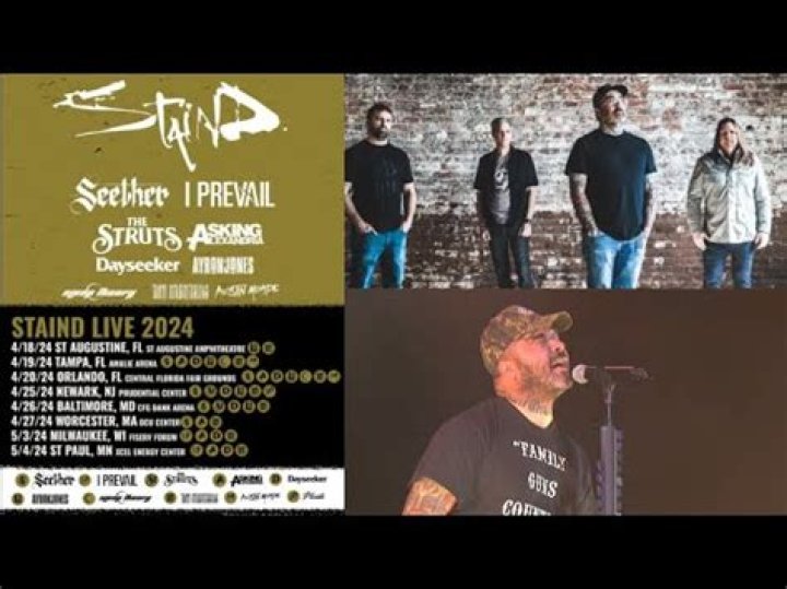 Staind Annnounces 8-Day Radio Tour With I Prevail, Sleep Theory, The Struts, Seether & More